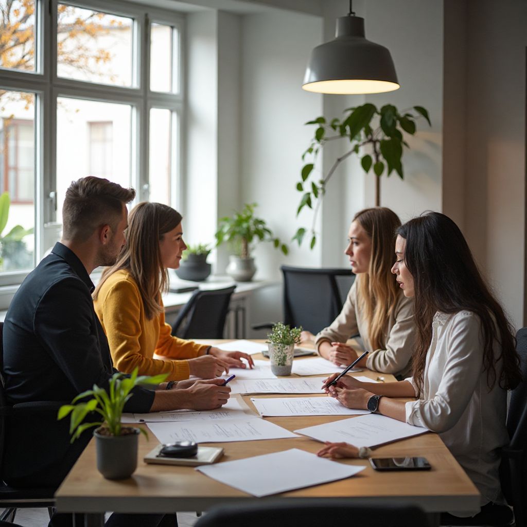 Team working together at HookedOrtho